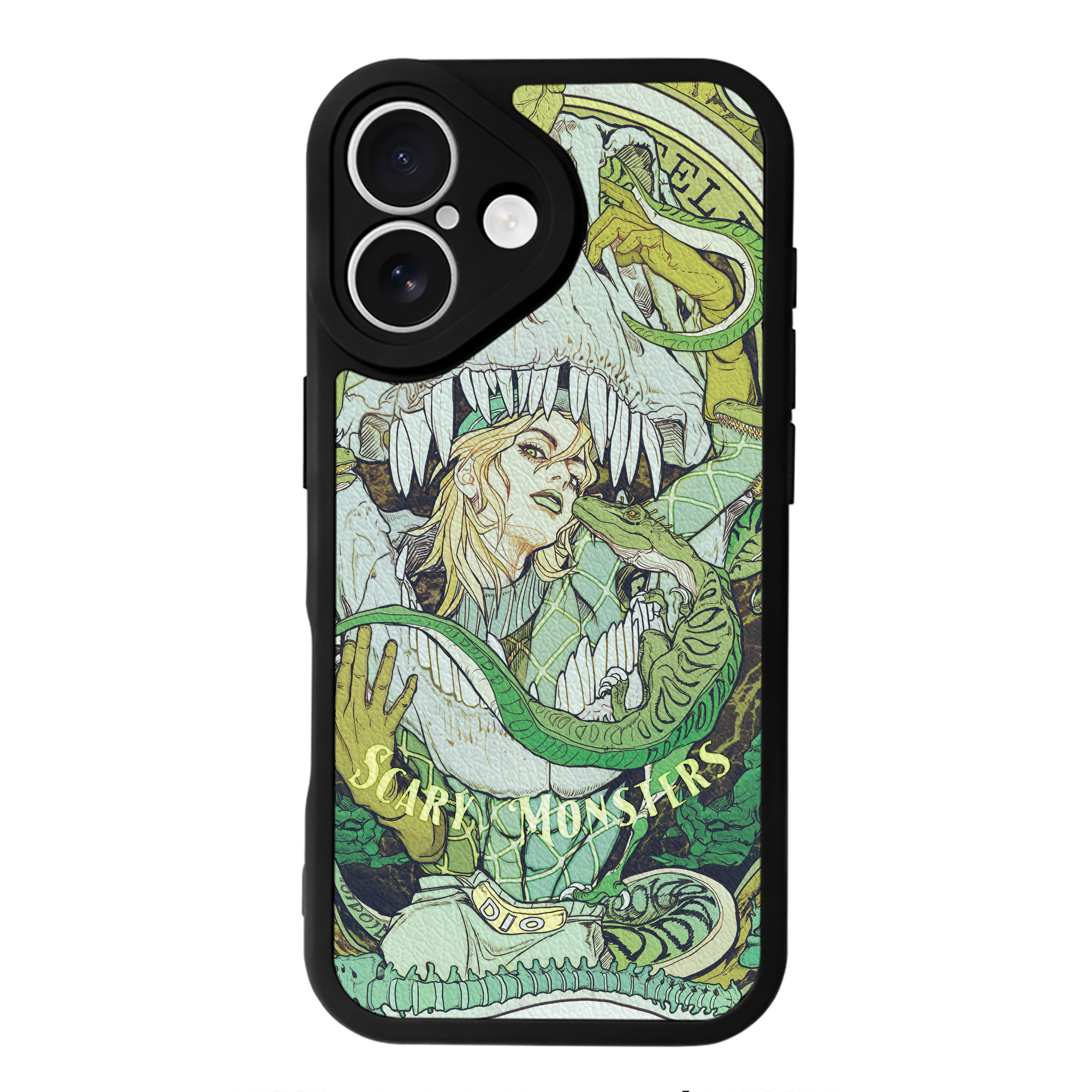 （画像用） ジョジョの奇妙な冒険 JoJo's Bizarre Adventure 【iPhone 16シリーズ対応】シリコンスマホケース（レザー調） 材質：シリコン